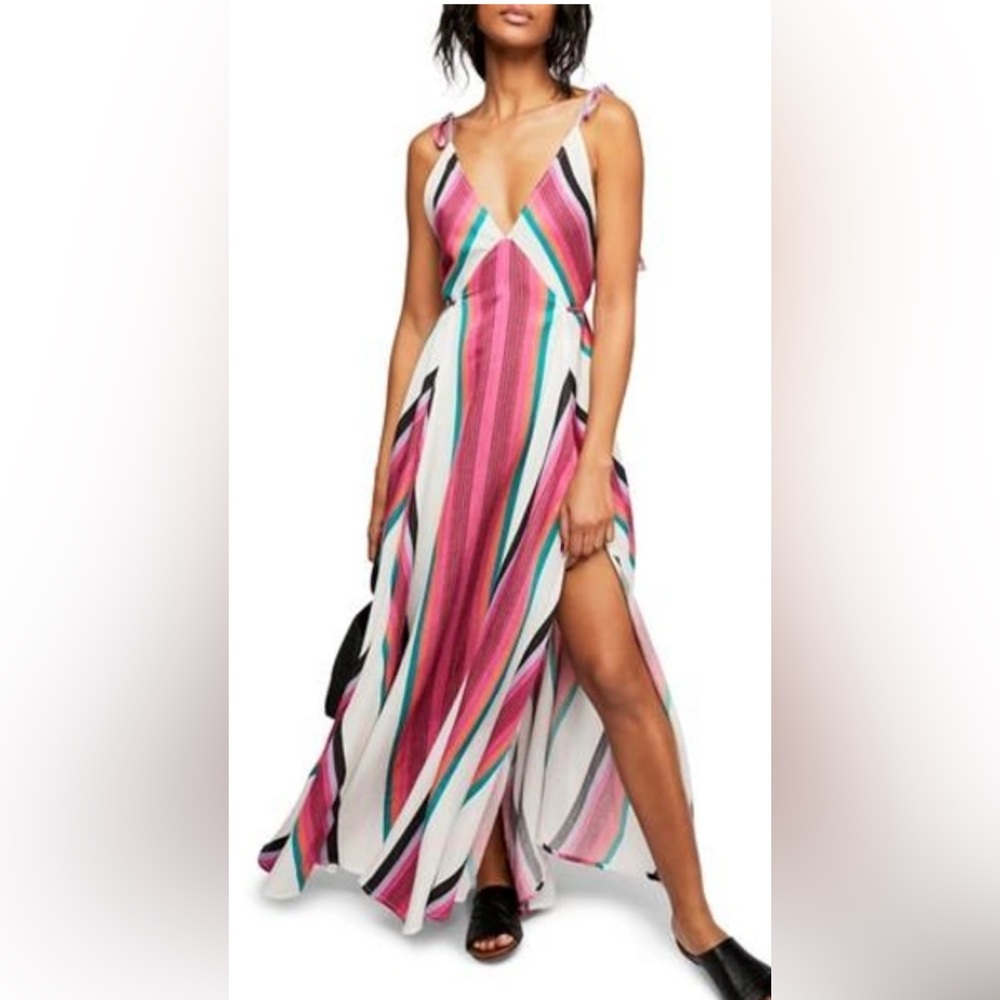 Free People neon lights maxi dress